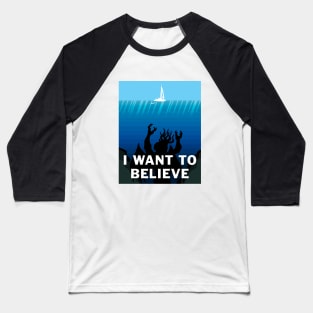 I Want to Believe (in Cthulhu) Baseball T-Shirt